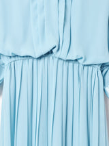 レースカラー 長袖ワンピース