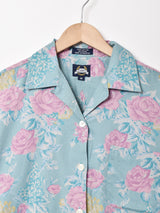 Lee 花柄 オープンカラー 半袖シャツ