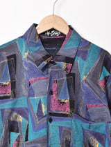 アメリカ製 総柄 半袖シャツ