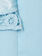 レースカラー 長袖ワンピース