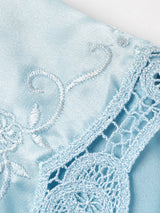 レースカラー 長袖ワンピース