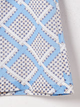 オープンカラー 総柄 長袖 ワンピース