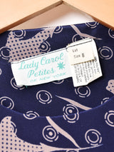 アメリカ製 総柄 長袖ワンピース