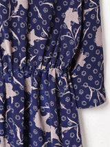 アメリカ製 総柄 長袖ワンピース