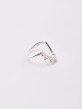 V字 シルバーリング