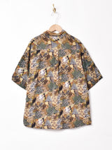 総柄 半袖シャツ