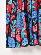 七分袖 花柄 長袖ワンピース