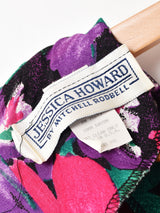 アメリカ製 花柄 長袖ワンピース