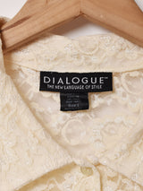 アメリカ製 長袖 レースシャツ