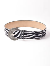 【2色展開】  ゼブラ ワイドファーベルト