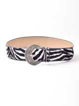 【2色展開】  ゼブラ ワイドファーベルト