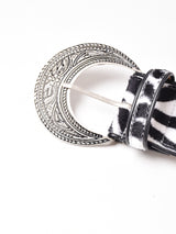 【2色展開】  ゼブラ ワイドファーベルト