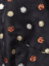 ドット メタリック シアーブラウス