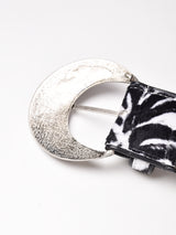 【2色展開】  ゼブラ ワイドファーベルト