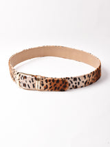 レオパード フェイクファーベルト