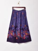 アメリカ製 Susan Briston 花 総柄スカート