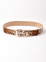 レオパード フェイクファーベルト