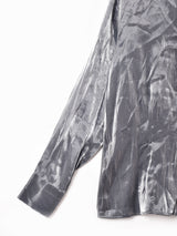 メタリック 長袖シャツ