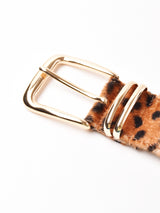 レオパード フェイクファーベルト