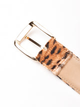 レオパード フェイクファーベルト