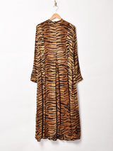 アニマル柄 長袖ワンピース