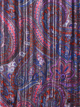 総柄 ラメ シアーブラウス