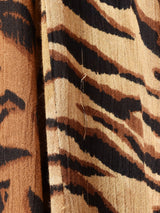 アニマル柄 長袖ワンピース