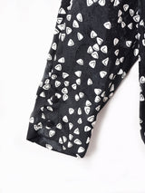 総柄 タイデザイン 長袖ブラウス