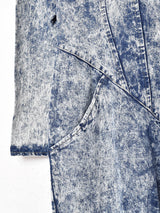 アメリカ製 ケミカルウォッシュデニム 長袖ワンピース