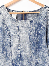 アメリカ製 ケミカルウォッシュデニム 長袖ワンピース