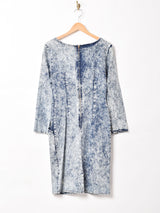 アメリカ製 ケミカルウォッシュデニム 長袖ワンピース