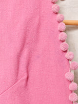 ポンポン リバーシブルベスト