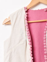 ポンポン リバーシブルベスト