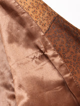 レオパード パッチワーク スエードベスト