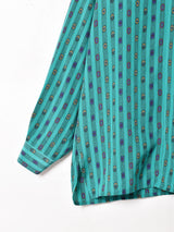 総柄長袖シャツ