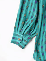 総柄長袖シャツ