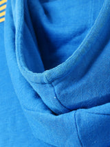 パッチ付き ラインパーカー