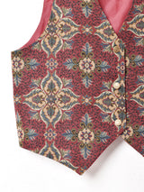 総柄 タペストリーベスト