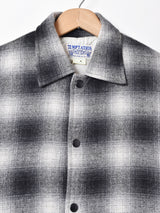 TEMPTATION ウール混 オンブレチェック柄 ジャケット