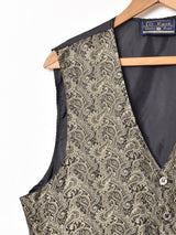 アメリカ製 ペイズリー 織り柄 ベスト