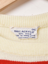 ボーダー クルーネックセーター