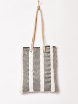 【2色展開】ストロー ストライプ トートバッグ