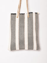 【2色展開】ストロー ストライプ トートバッグ