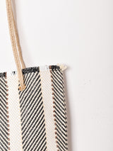 【2色展開】ストロー ストライプ トートバッグ