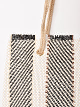 【2色展開】ストロー ストライプ トートバッグ