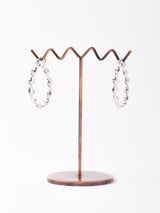 ツイストフープシルバーピアス