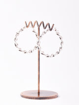 ツイストフープシルバーピアス