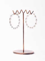 ツイストフープシルバーピアス