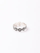 スモールフラワーシルバーリング