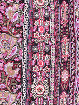 総柄 長袖ブラウス